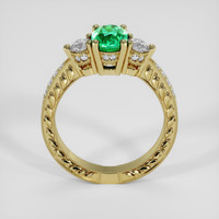 1.06 Ct. Emerald Ring, 18K Yellow Gold 3