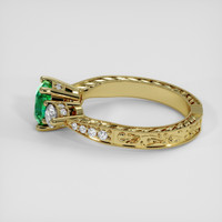 1.06 Ct. Emerald Ring, 18K Yellow Gold 4