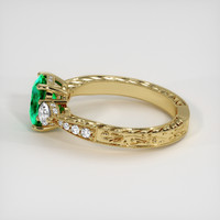 1.46 Ct. Emerald Ring, 18K Yellow Gold 4