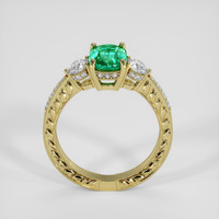 1.54 Ct. Emerald Ring, 18K Yellow Gold 3