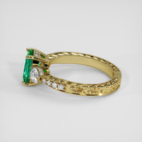 1.54 Ct. Emerald Ring, 18K Yellow Gold 4