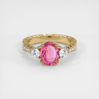 2.02 Ct. Sapphire Ring, 18K Yellow Gold 1