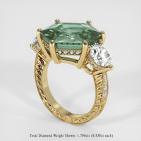 8.09 Ct. Sapphire Ring, 18K Yellow Gold 2