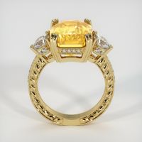 10.99 Ct. Yellow Sapphire Ring, 18K Yellow Gold 3