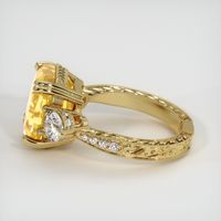 10.99 Ct. Yellow Sapphire Ring, 18K Yellow Gold 4