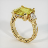 9.13 Ct. Yellow Sapphire Ring, 18K Yellow Gold 2