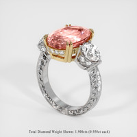 9.05 Ct. Sapphire Ring, 14K Yellow & White 2