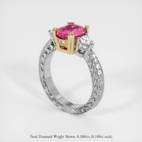 2.02 Ct. Sapphire Ring, 14K Yellow & White 2