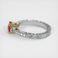 1.09 Ct. Ruby Ring, 14K Yellow & White 4