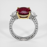 5.61 Ct. Ruby Ring, 14K Yellow & White 3