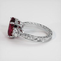 5.20 Ct. Ruby Ring, 14K Yellow & White 4