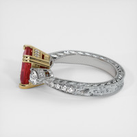 2.92 Ct. Ruby Ring, 14K Yellow & White 4