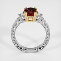 2.01 Ct. Reddish Orange Sapphire Ring, 14K Yellow & White 3