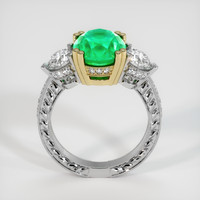 4.62 Ct. Emerald Ring, 18K Yellow & White 3