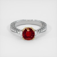 Ruby Ring 1.66 Ct. 18K Yellow White Preview