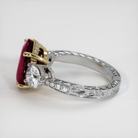 5.61 Ct. Ruby Ring, 18K Yellow & White 4