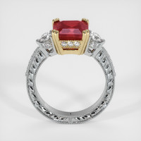 2.92 Ct. Ruby Ring, 18K Yellow & White 3