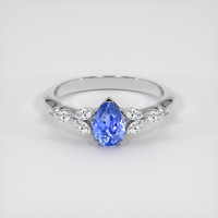 1.81 Ct. Blue Sapphire Ring, Platinum 950 1