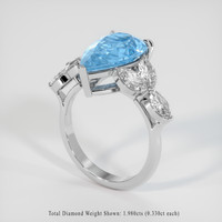 3.48 Ct. Gemstone Ring, Platinum 950 2