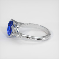 2.07 Ct. Blue Sapphire Ring, Platinum 950 4