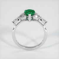 0.82 Ct. Emerald Ring, Platinum 950 3