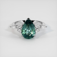 2.96 Ct. Sapphire Ring, Platinum 950 1