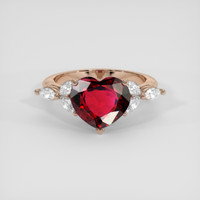 3.35 Ct. Red Spinel Ring, 14K Rose Gold 1