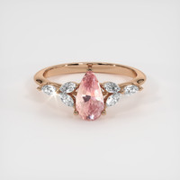 1.74 Ct. Sapphire Ring, 18K Rose Gold 1