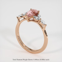 1.74 Ct. Sapphire Ring, 18K Rose Gold 2