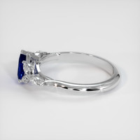 1.19 Ct. Blue Sapphire Ring, 14K White Gold 4