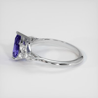 1.93 Ct. Violet Sapphire Ring, 14K White Gold 4