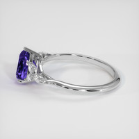 2.56 Ct. Color Change Sapphire Ring, 14K White Gold 4