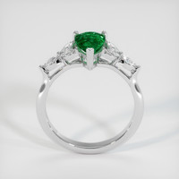 1.12 Ct. Emerald Ring, 18K White Gold 3