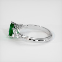 1.12 Ct. Emerald Ring, 18K White Gold 4