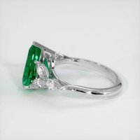 3.07 Ct. Emerald Ring, 18K White Gold 4