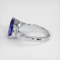 2.45 Ct. Color Change Sapphire Ring, 18K White Gold 4