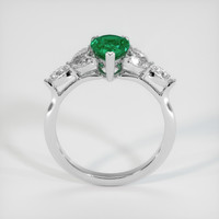 0.82 Ct. Emerald Ring, 18K White Gold 3