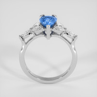 1.60 Ct. Blue Sapphire Ring, 18K White Gold 3