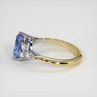 2.00 Ct. Bi Color Sapphire Ring, 14K White & Yellow 4