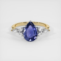 2.45 Ct. Color Change Sapphire Ring, 14K White & Yellow 1