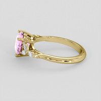 2.19 Ct. Pink Sapphire Ring, 14K Yellow Gold 4