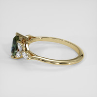 1.10 Ct. Bi Color Sapphire Ring, 14K Yellow Gold 4