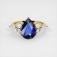 3.26 Ct. Sapphire Ring, 14K Yellow Gold 1