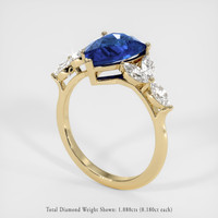 3.26 Ct. Sapphire Ring, 14K Yellow Gold 2