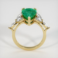 3.52 Ct. Emerald Ring, 18K Yellow Gold 3