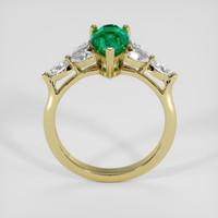 1.36 Ct. Emerald Ring, 18K Yellow Gold 3