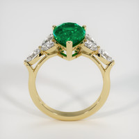 2.85 Ct. Emerald Ring, 18K Yellow Gold 3