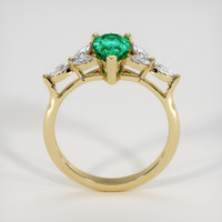 0.95 Ct. Emerald Ring, 18K Yellow Gold 3
