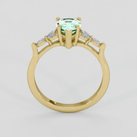 1.15 Ct. Emerald Ring, 18K Yellow Gold 3
