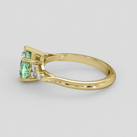 1.15 Ct. Emerald Ring, 18K Yellow Gold 4